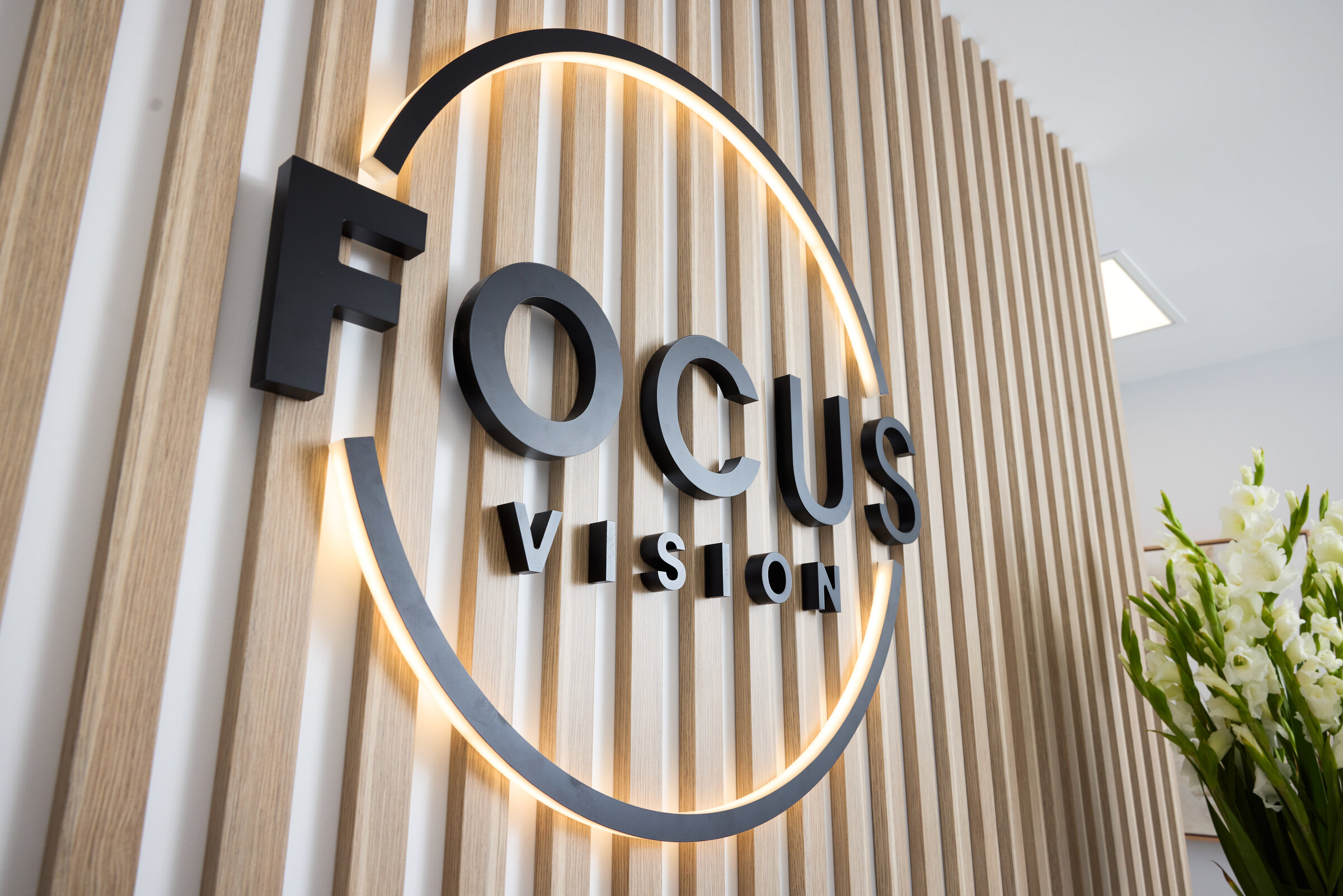 Focus Vision branding wall, Woolloongabba